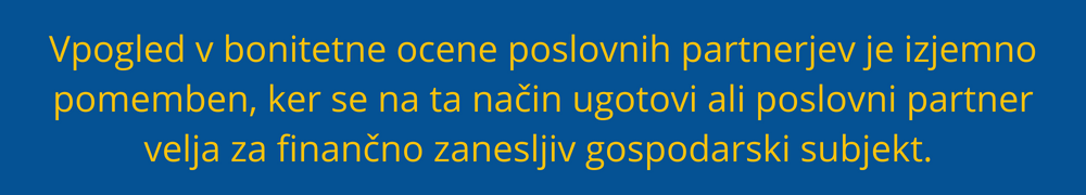 Bonitetne ocene poslovnih partnerjev bonitetne-ocene