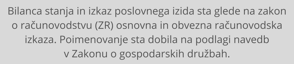 Bilanca stanja in izkaz poslovnega izida sta glede na zakon o računovodstvu (ZR) osnovna in obvezna računovodska izkaza. bilanca-stanja-izkaz-poslovnega-izida